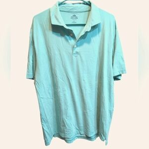Peter Millar Seaside Wash Cotton Polo Seafoam Large